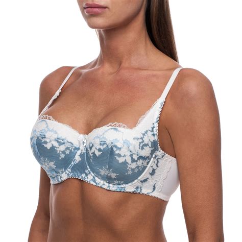 push up and balcony bra lace padded sexy ladies demi plunge sheer bras