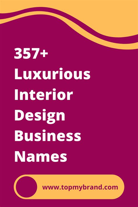 luxurious interior design business names   interior design