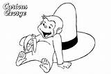 Coloring Pages Curious George Eating Food Printable Kids sketch template