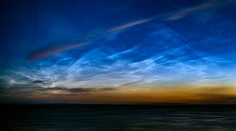 noctilucent clouds shine over cumbria and southern scotland itv news
