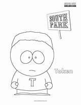 Coloring Token South Park Fun sketch template