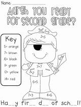 Grade Coloring School 2nd First Second Work Pages Morning Printable Welcome Back Kindergarten Pirate Third Ready Word Activities Students Color sketch template