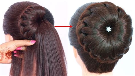 bun hairstyle  wedding  party trending hairstyle party