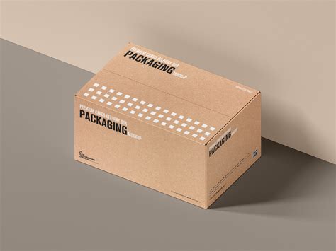 cargo delivery box packaging  mockup  mockup world