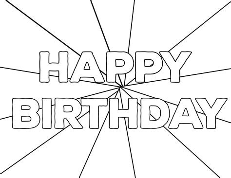 birthday coloring pages birthday coloring pages coloringpages gif