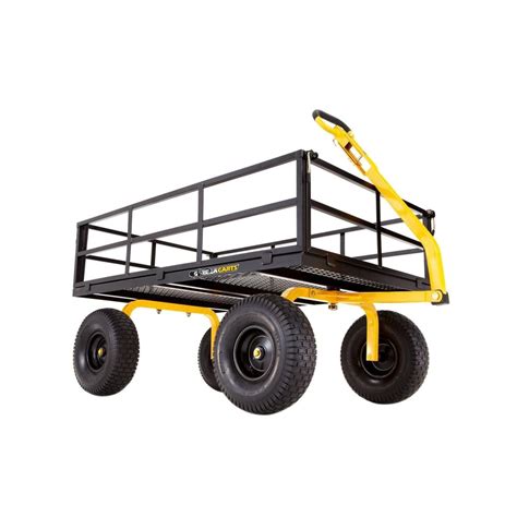 gorilla carts  lb super heavy duty steel utility cart gor
