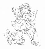 Stamps Coloring Pages Cute Digital Fairy Digi Marina Fedotova Drawings Whimsy Girls Psd Cliparts Colorful Little Childrens Illustrations Adult Ak0 sketch template