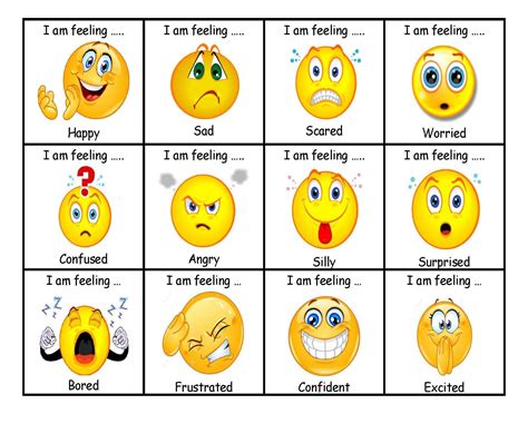 printable emotion faces