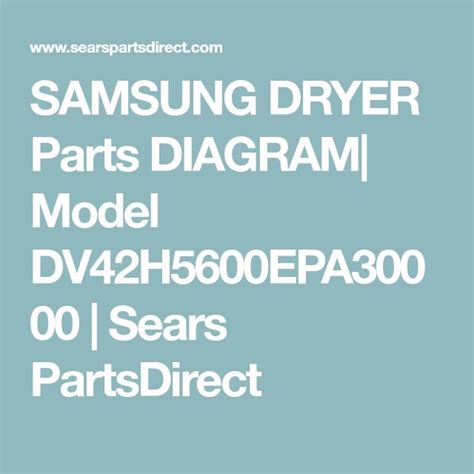 samsung dryer parts diagram model dvhepa sears partsdirect samsung dryer dryer