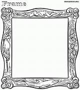 Coloring Pages Frame Print Related sketch template