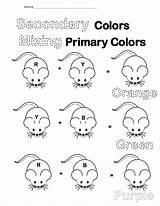 Worksheet Secondary Colors Pk Created Early September sketch template