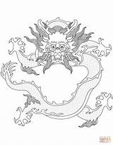Drachen Chinesischer Ausmalbild Chinesische Kleurplaten Drake Ausdrucken Supercoloring Draak sketch template