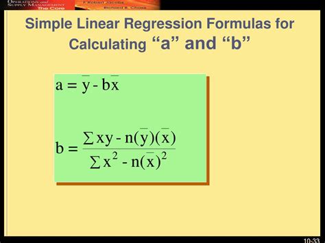 calculate simple linear regression equation gikse