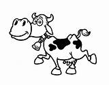 Vaca Mucca Lechera Latte Leiteira Colorare Pintar Vacas Disegno Dibuixos Acolore Fattoria Vaques Buoi Animais sketch template