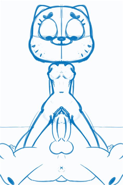 rule 34 animated anthro anus breasts cartoon network clitoris faceless male feline female