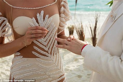completely see through wedding dress bobs and vagene