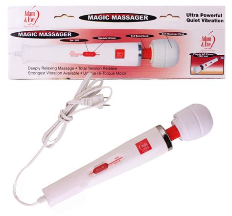 Red Adam And Eve Magic Wand Massager Back Full Body Shoulder