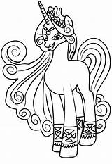 Pony Coloring Pages Little Queen Chrysalis Princess Derpy Color Hooves Getcolorings Getdrawings Print Colorings sketch template