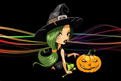 Halloween Witch Hd Wallpaper Background Image
