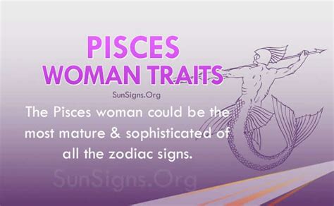pisces woman personality traits characteristics sun signs