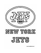 Jets York Coloring Football Sports Nfl Teams Colormegood sketch template