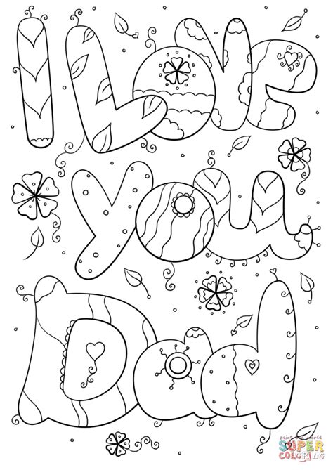 love  papa coloring pages coloring pictures