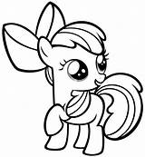 Pony Little Coloring Baby Pages sketch template
