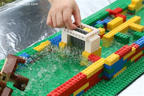 engineering  kids build  lego water wheel frugal fun  boys
