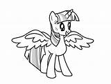 Twilight Sparkle Coloring Pony Pages Little Alicorn Princess Drawing Print Wings Color Kids Printable Unicorn Sparkles Getdrawings Getcolorings Girls Diwali sketch template