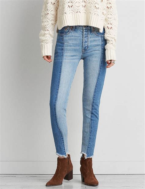 american eagle two tone jeans clothes en 2019 two