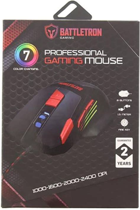 bolcom battletron gaming muis muis voor het gamen  verschillende led kleuren  knoppen
