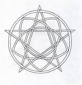 Pentacle sketch template