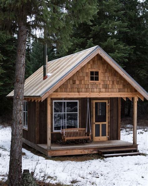 Porch Swing Small Log Cabin Tiny House Cabin Tiny House Plans
