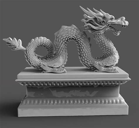 chinese dragon 3d model 3d printable obj stl ztl