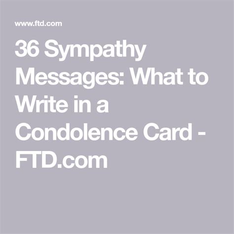 36 Sympathy Messages What To Write In A Condolence Card