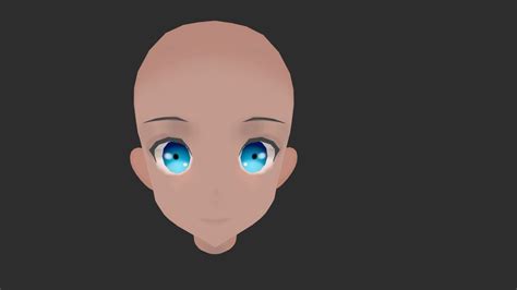 anime head download free 3d model by dagreen duskfallsalival
