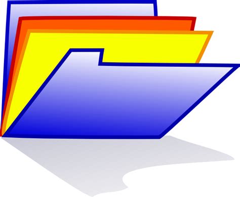 Blue Folder Icon Clip Art At Vector Clip Art