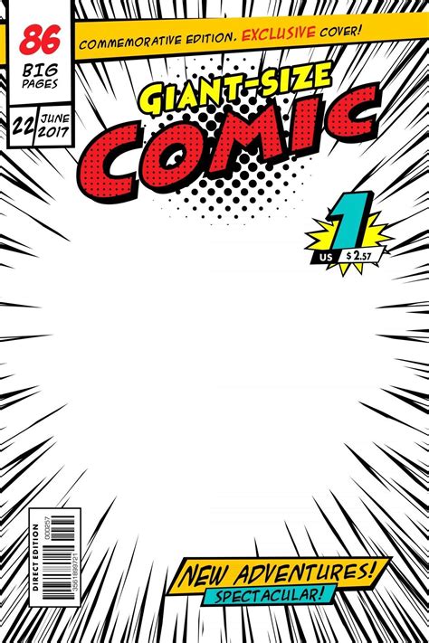 comic book cover template