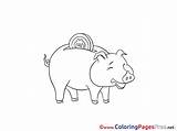 Malvorlage Schwein Spar Bank Basemenstamper Piggy Rf Illustration sketch template