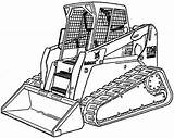 Steer Coloring Pages Skid Bobcat Loader Back Break Services Drawing Printable Tractor Machine Track Color Equipment Getcolorings Sheets Parts Print sketch template