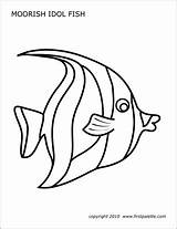 Reef Coral Fish Printable Firstpalette Drawing Fishes Coloring Pages Template Templates Printables Stencil Moorish Idol Kids Ocean Crafts Drawings Animals sketch template