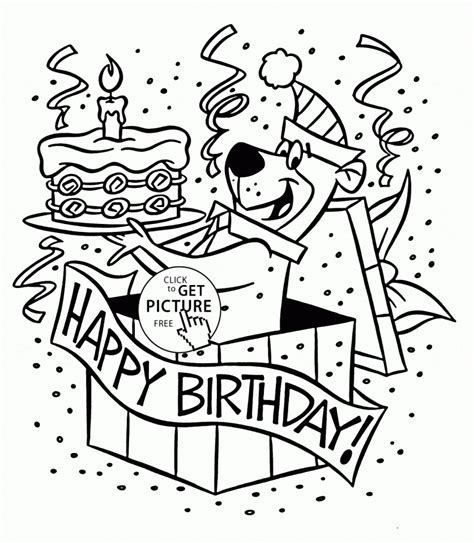 happy birthday coloring pages coloring pages