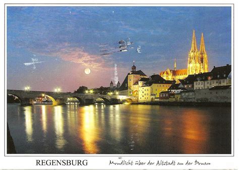 postcard page germany regensburg unesco