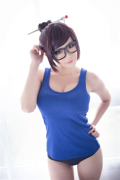 sexy mei cosplay from overwatch