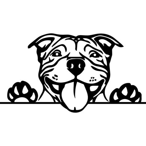 american pit bull  puppy peeking paws pet terrier dog breed etsy