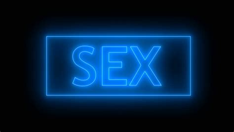 neon sex sign 3d rendering stock footage video 100