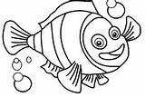 Clown Coloring Fish Pages sketch template