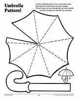 Umbrella Regenschirm Umbrellas Printables Preschool Basteln Paraguas Muster Arbeitsblatt Druckbares Niños Scholastic Cliparts Abrir sketch template