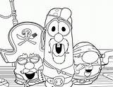 Veggie Veggietales Printable Everfreecoloring sketch template