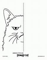 Symmetry Coloring Pages Symmetrical Sheets Cat Kids Hub Worksheets Grumpy Drawing Printable Line Preschool Colouring Cats Color Book Grade Comments sketch template